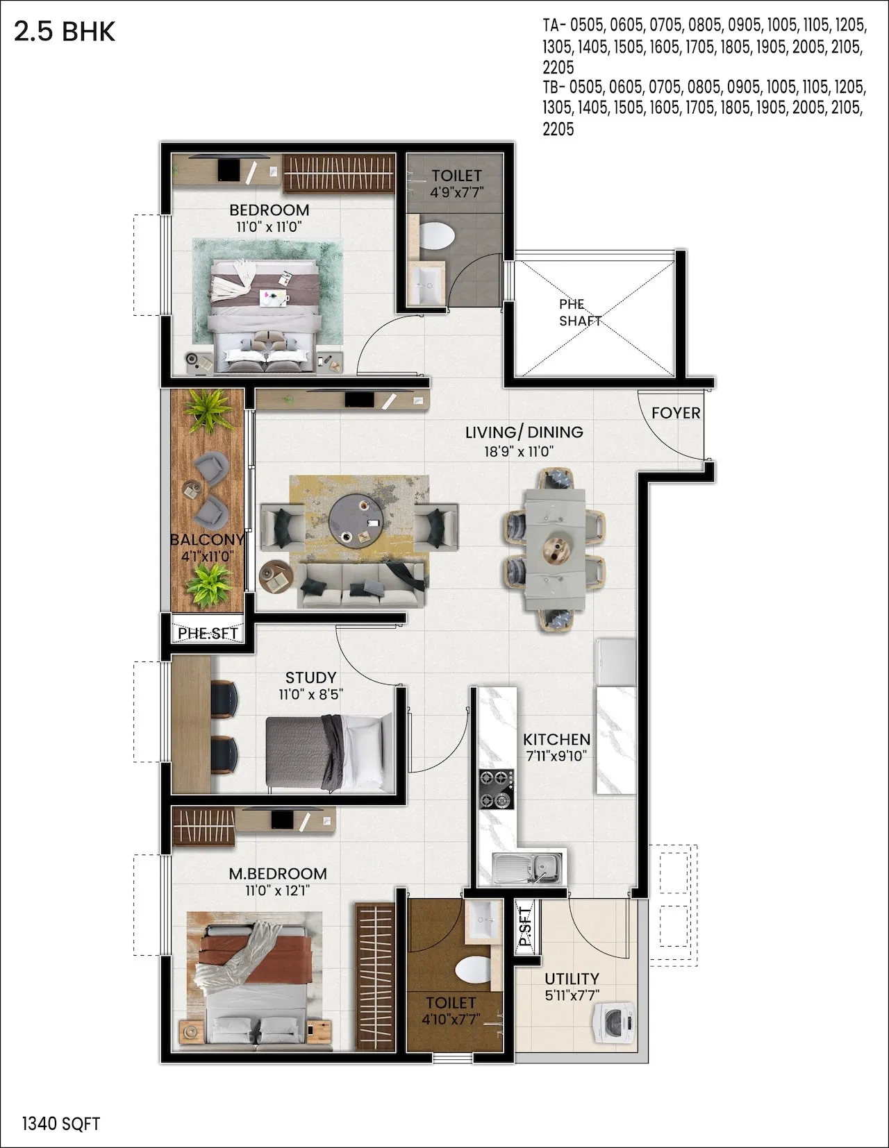 2.5 BHK